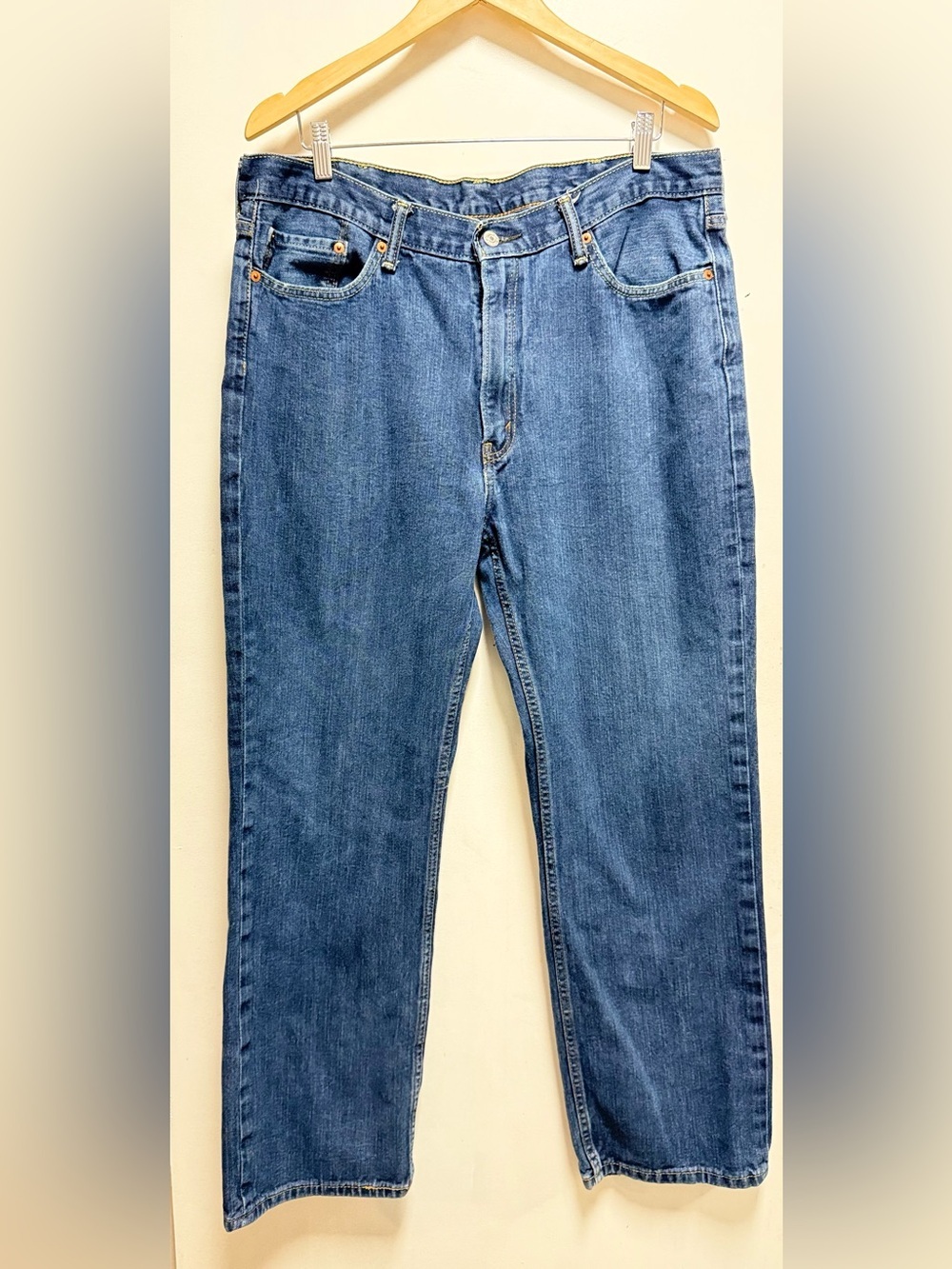 Levi's Straight-Leg Blue Denim Jeans